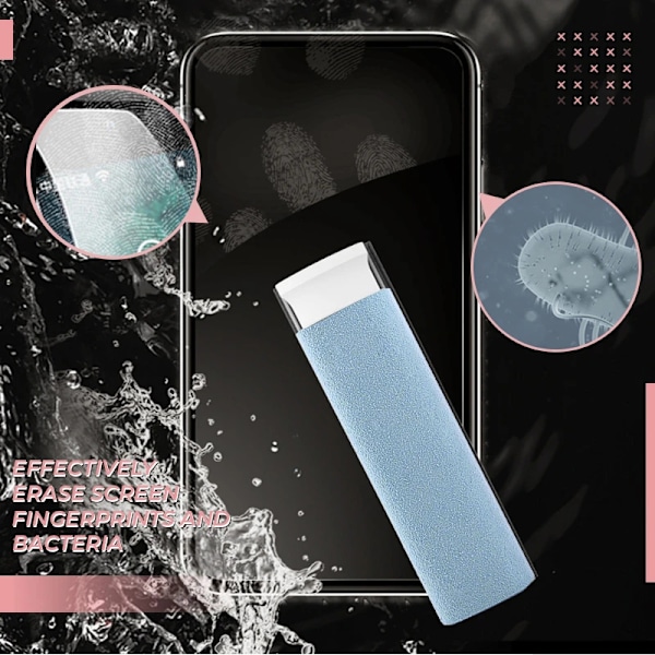 3 i 1 fingeravtryckssäker Skärmrengöring Enkel att använda Återanvändbar Tar bort fläckar Skärmrengöring för mobiltelefon Gray 10ml Gray 10ml