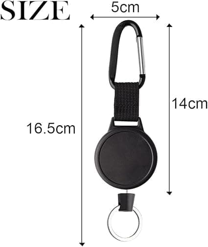 Nyckelring med 99 cm ståltråd