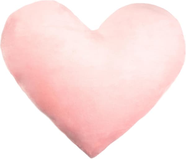 Pynteputer, dekorative puter til barnerom, lekeromsinnredning, søte pynteputer (rosa hjertepute)