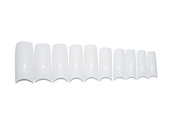 100 stk hvite negletupper Vit white