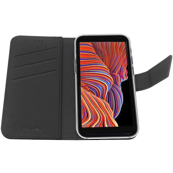 CELLY Wallet Case Galaxy Xcover 5 Svart