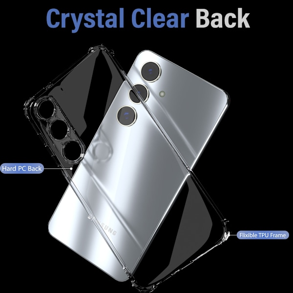 Samsung S24 Transparent Skyddsfodral – Skydd med Extra Kant