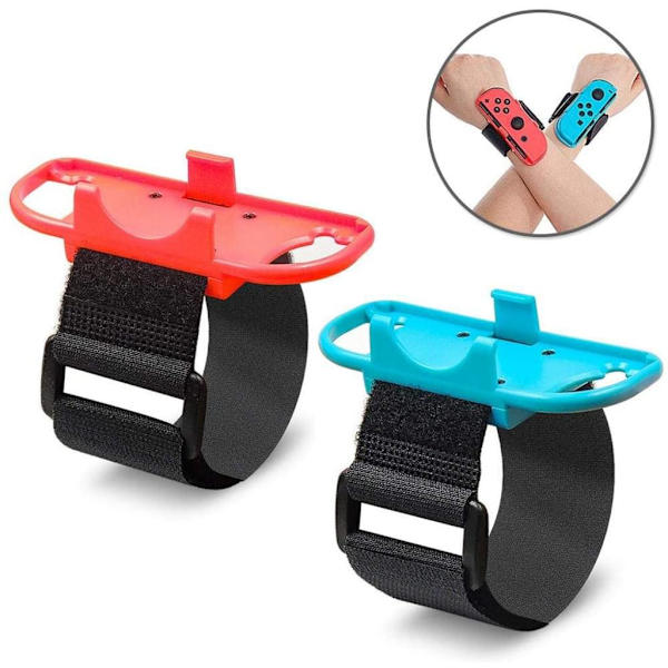 Handledsband för Switch Joy-Con-kontroller, Just Dance 2020/2019, justerbart elastiskt band med utrymme för Joy-Con