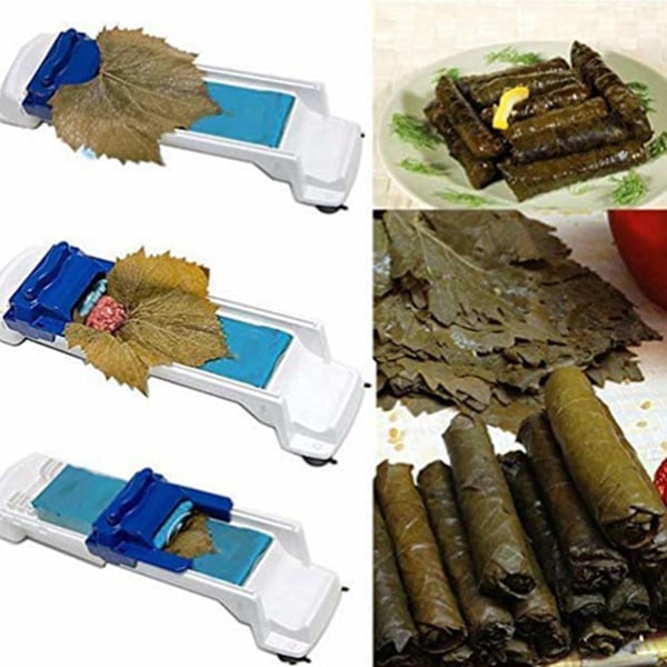 Rullmaskin för grönsakskött, rullmaskin för vinblad, sarmamaskin, köttvalsverktyg, bladrullstillverkare, picknickköksrullsverktyg, kålbladsrullsverktyg