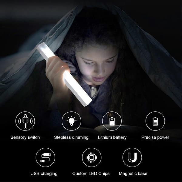 Bevægelsessensor Trådløs Underskabs Garderobelampe Køkkenbord LED Natlys 100mm 4 tommer Koldt V 100mm4 in Cool White