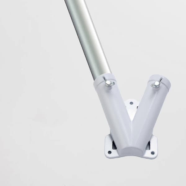 Flagpole Holder Double Hole Bracket for Yard Porch Outdoor