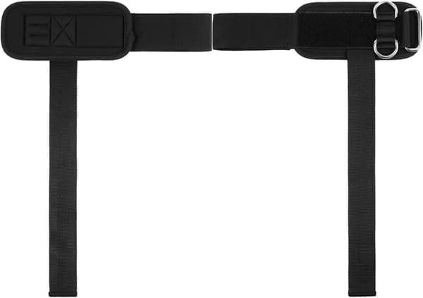 2-pack lifting straps with cuff - heavy-duty wrist support for deadlifts, pull-ups, cable training - gym accessories for men and women - black