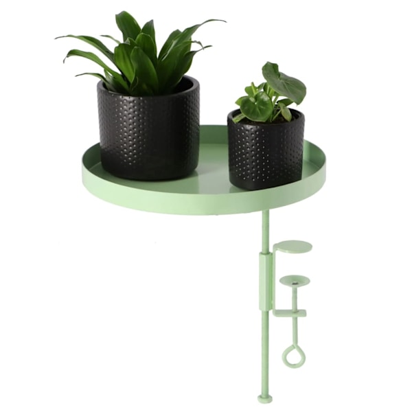 Esschert Design Växtbricka med klämma rund grön L Grön