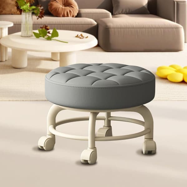 Low Rolling Stool with Wheels Heavy Duty Rolling Stools 360 Degree Rotating for Home Cleaning Garage Repair Stool Work Floor Cleaning