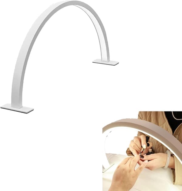 Crescent negleskjønnhetslampe - LED-bordlampe (hvit)