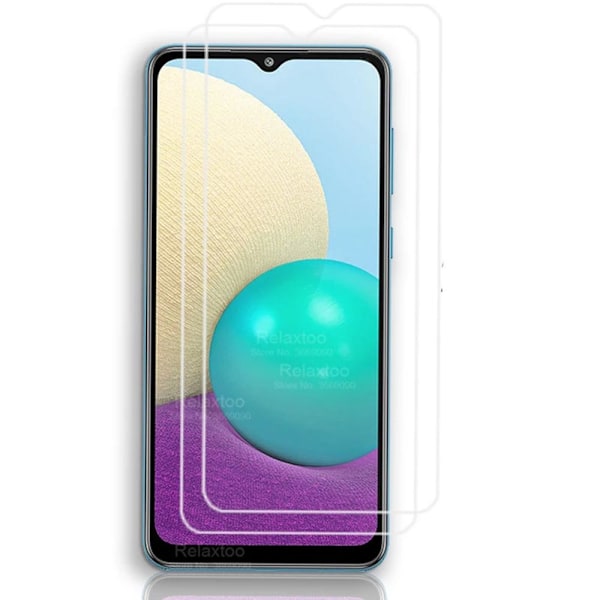 2-PACK Galaxy A02s Standard HD Skärmskydd Transparent/Genomskinlig