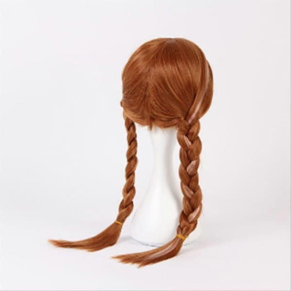 Cos-peruukki  \"Frozen \" Anna Double Braid Elsa Princess Lasten Halloween-peruukki