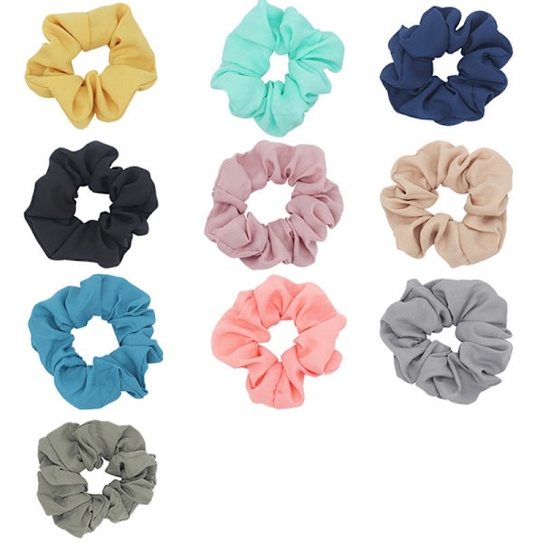 10 st scrunchies för kvinnor medium sladd hår scrunchie elastiska hårband mode hästsvans hårband rep scrunchie för flickor hårtillbehör