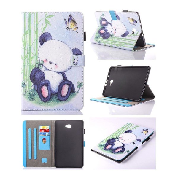 Samsung Galaxy Tab A 10.1 (2016) kortfack fodral - Söt panda multifärg