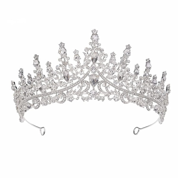 Tiara och krona för kvinnor Kristall drottning krona Strass tiara för flicka brud bröllop hår accessoarer för bröllop födelsedagsfest bal stil 1