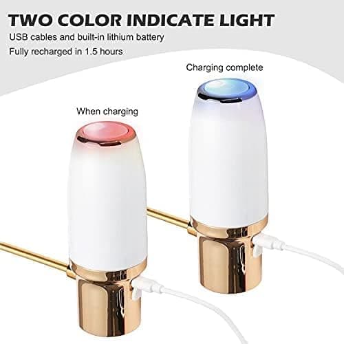 Electric Wine Aerator Dispenser Electric Smart Decanter Rechargeable with USB Cable
