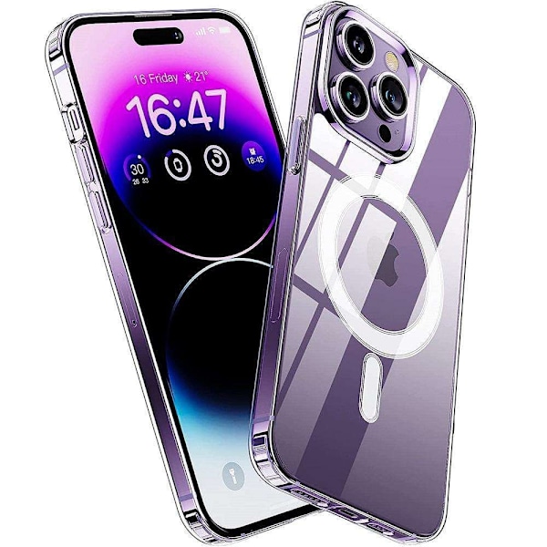iPhone 14 Pro Max - Silikonskal - Magsafe Transparent Iphone 14 Pro Max Transparent Iphone 14 Pro Max