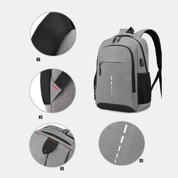 Miesten vedenpitävä reppu - Ultralight reppu Y-WELLNESS harmaa Gray