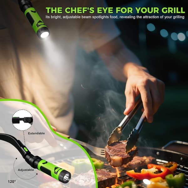 Magnetisk LED-grilllys - Stærkt lys til røg, grill