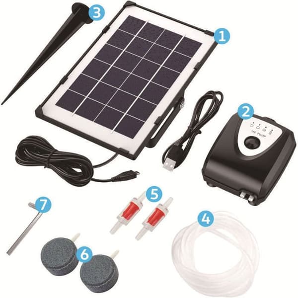 Solar damlufter – 3,5 W effekt – 4000 mAh batteri – Innebygd USB – Miljøvennlig