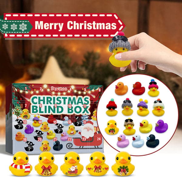 Adventskalender Leksakslåda Gummianka Djur Barnpresent 31*22.6*5cm
