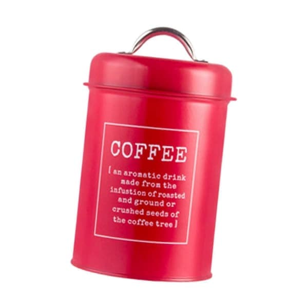 Coffee Can Candy Jar Chocolate Jar Dry Goods Airtight Lid 1.2l Snacks Candy Organizer Kitchen Container For Cabinet Shelf Red Red