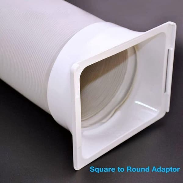 Bærbar Aircondition Udstødningsslange Fitting (5.9\" / 6\"), Vinduesadapter, Rørforbinder