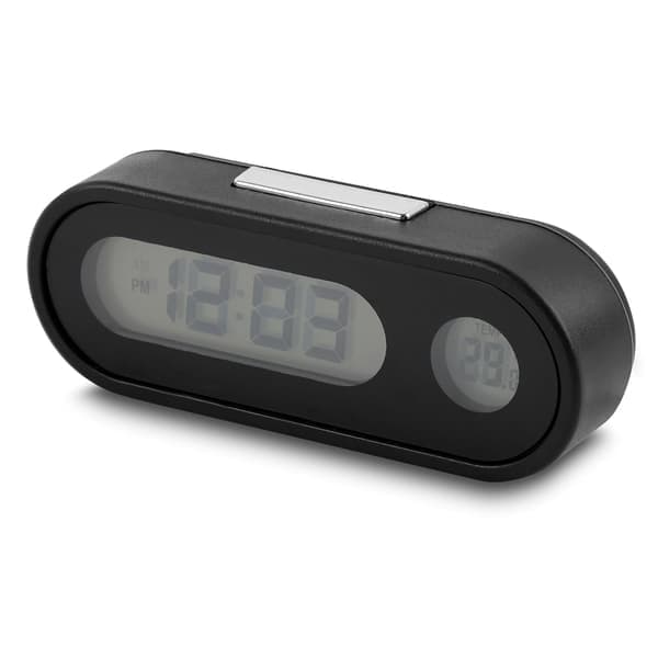 Bil Tidsklocka Termometer Bil Smart LED Digital Display Elektronisk Klocka Termometer med Bakgrundsbelysning