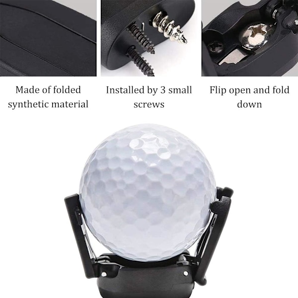 8-pack golfbollplockare, minigolfbollplockare, hopfällbar minigolfbollplockare, gripare i plast för golfbollar