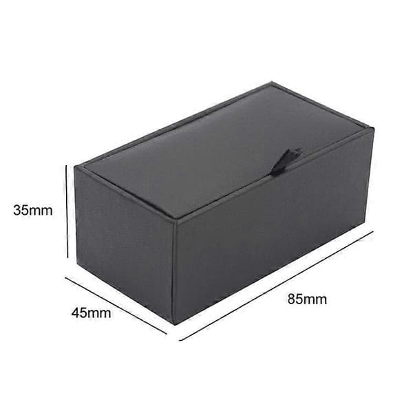 Manschettknappar Slips Nål Box Smycken Förpackning Papperslåda, Stil: Ödlemönster Gul Inner Dubbel Linje Not Specified