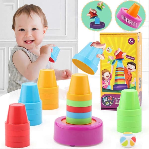 Speed Stacks, Blast Cup Stacking Set - 24 koppar för barn och vuxna, snabba rese- och partyspel