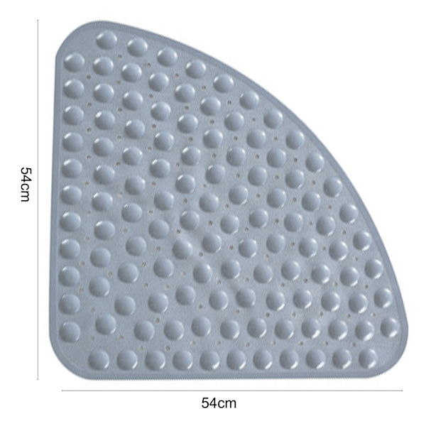 Sektor badrumsmatta 54*54cm PVC Sektor halkfri badrumsmatta för duschrummatta med sugkoppar badkarsmatta för badrum