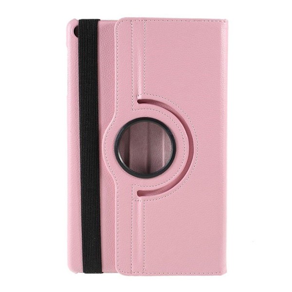 Samsung Galaxy Tab A 10.1 (2019) litchi läderfodral - Rosa Rosa