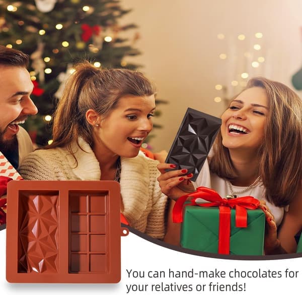 Chokolade Cookie Form Dyb Dubai 2,5 cm 2 stk Pistacie Chokolade Cookie Silikone Tyk Form til Fyldt Kage, Stor Chokolade Cookie Form til Fyld