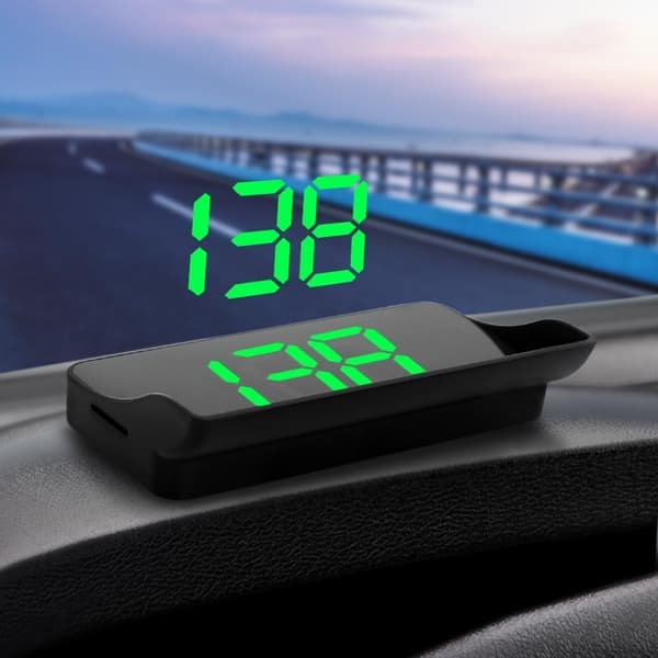 Universal Car HUD Head Up Display GPS Speedometer Digital Speed Display Windshield Projector MPH Project on Windshield for Car Vehicle Motorcycle