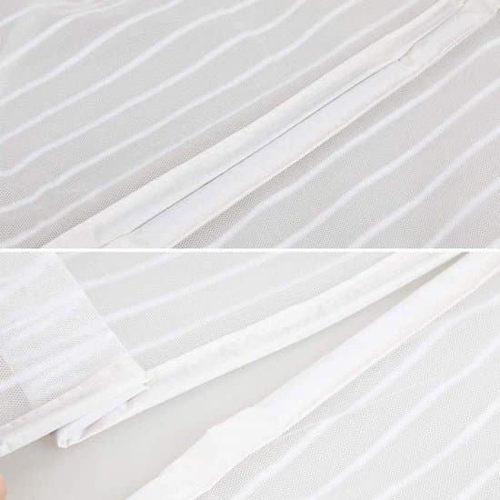 Magnetic Door Screen - 80x210 cm Self-Closing - High-Density Insect Net - No Drilling Required - White