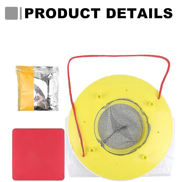 2-pack flugfällor utomhus flugväskor flugfångare utomhus engångs utomhus hängande flugdödare flygande insektsfälla för utomhus inomhus hem uteplats