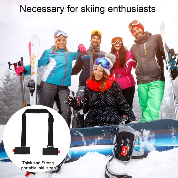 Skistropp / Skiholder – Skibærestropp - 4-pakning