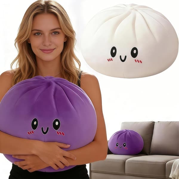 Iso pulla Squishy, Söpö ahdistusta lievittävä Fidget-lelu, Pehmeä puristuslelu aikuisille, violetti