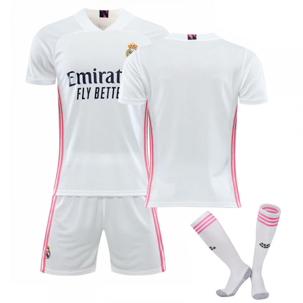 20-21 Real Madrids nya set Barn Vuxna Fotbollströja Träningströja Blank 24 Blank 24