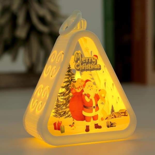 Söta mini-julbelysning Tomten 8,9*5,2*11,5 cm