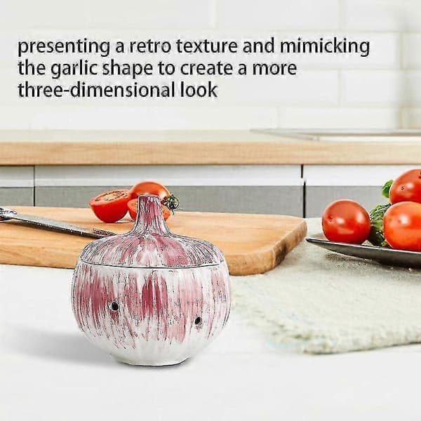 Garlic Storage Container Ceramic Garlic Holder House Ed Garlic Storage Jar With Lid To Keep Ginger Garlic S Er_Super Gift Red