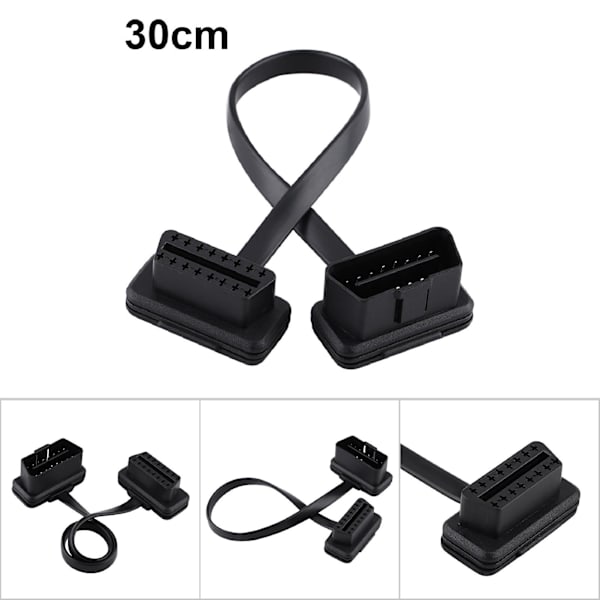 Bil Auto 16 Pin Hane till Hona OBD2 Förlängningskabel Diagnostisk Adapter 30cm/12tum Längd