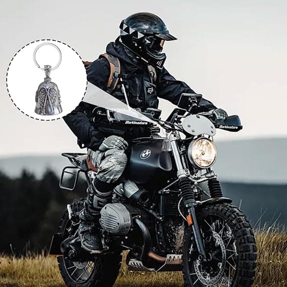 Skytsengel Motorcykelur - Lykkeur i rustfrit stål til motorcykler