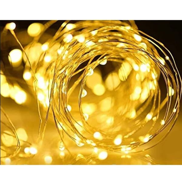 Another Christmas Decoration: Waterproof Solar String Lights with 100 Copper Wire LEDs, Magical and Starry (Warm White)