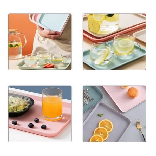 Brick - Unspecified - 24.8x17.8cm - High-quality plastic - Non-slip design - Light and compact - 4 pieces