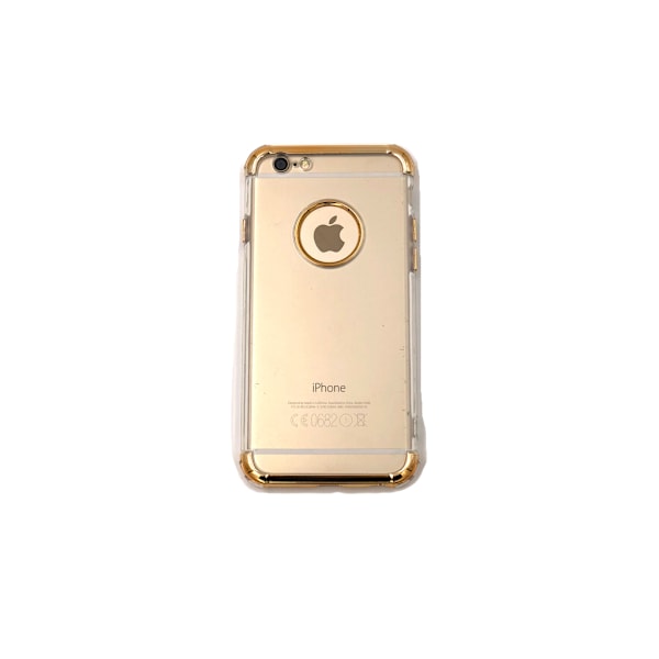 Extra tåligt design silikonskal | färgade kanter iPhone 8 - fler Guld Guld