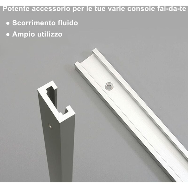 T-spår Gejdringslist, 2 st T-spår Gejdringslist, Aluminium T-spår, Aluminium T-legering, Aluminiumlegering T-spår, T-spårskena, T-spårs