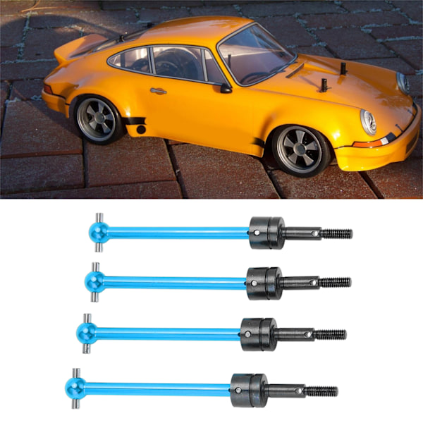 4 st RC Metall Universal CVD Drivaxel Set för Tamiya TT02B 1/10 RC Bil Uppgraderingsdelar Blå