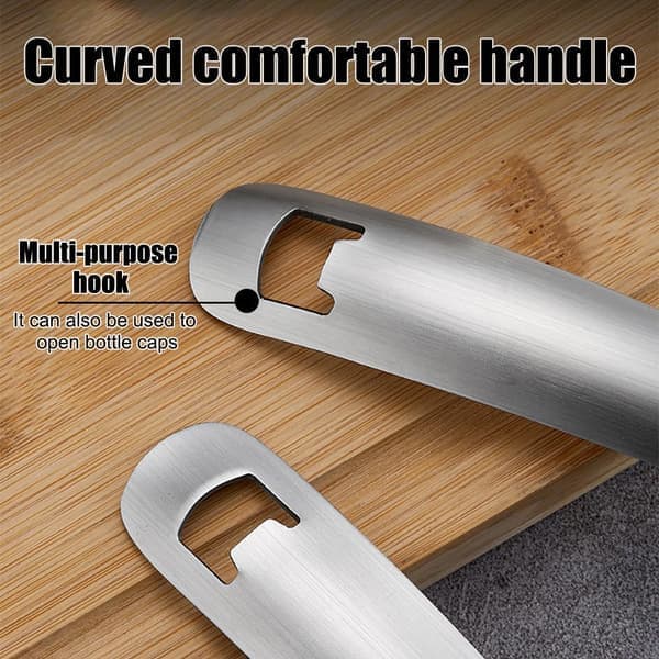 304 Stainless Steel Multifunctional Grating Spoon - Reverse Grating Design Garlic Ginger Press Tool for Home Kitchen